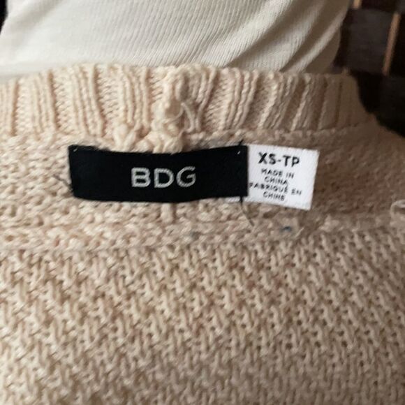 BDG Urban Outfitters Long Cream Knit “London”Cardigan w/Pockets (XS) - Picture 14 of 16